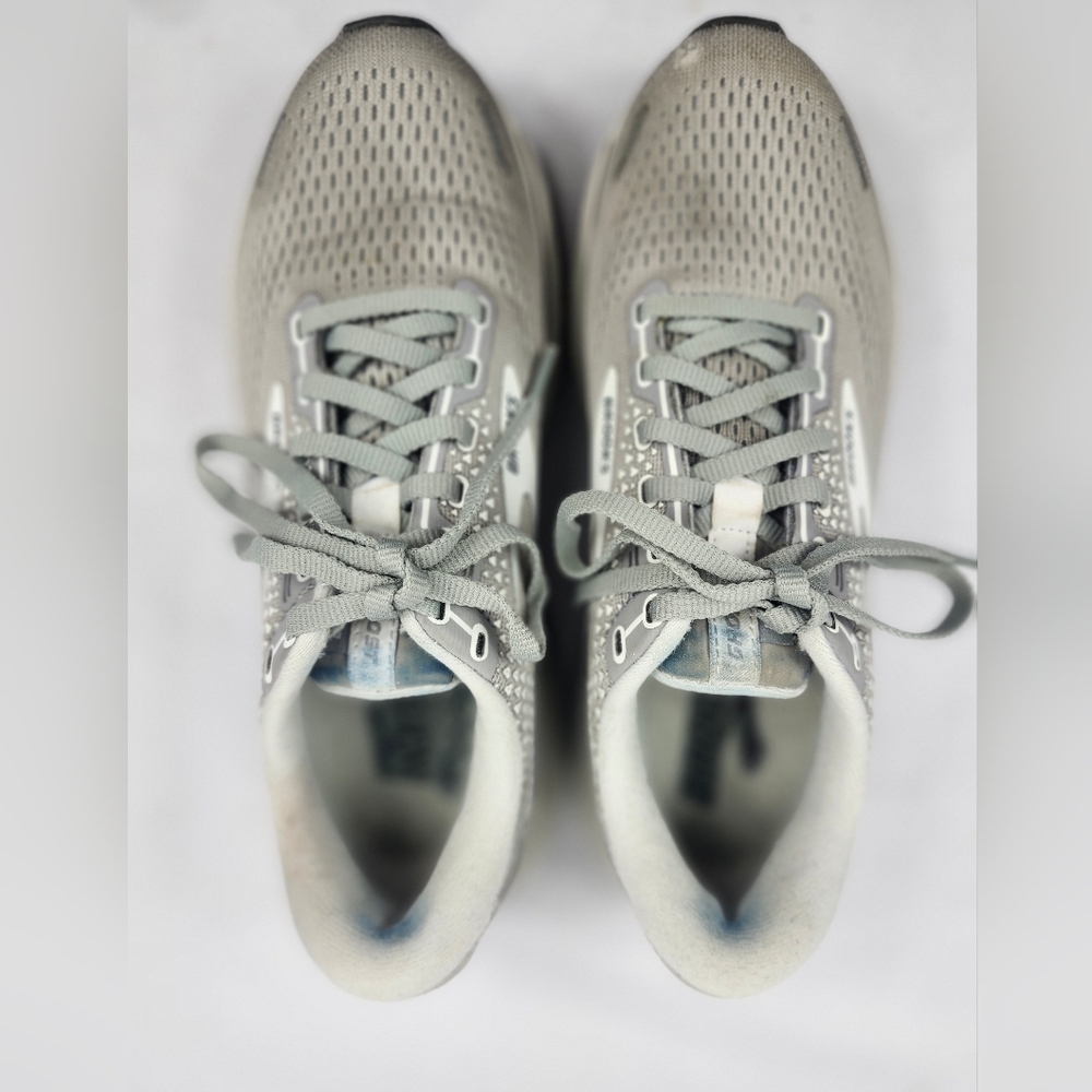 Brooks Ghost 14 Women's 7 M Gray Athletic Running Shoes - Picture 6 of 8